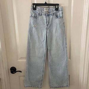 Abercrombie Kids High Rise Ultra Wide Leg Jeans